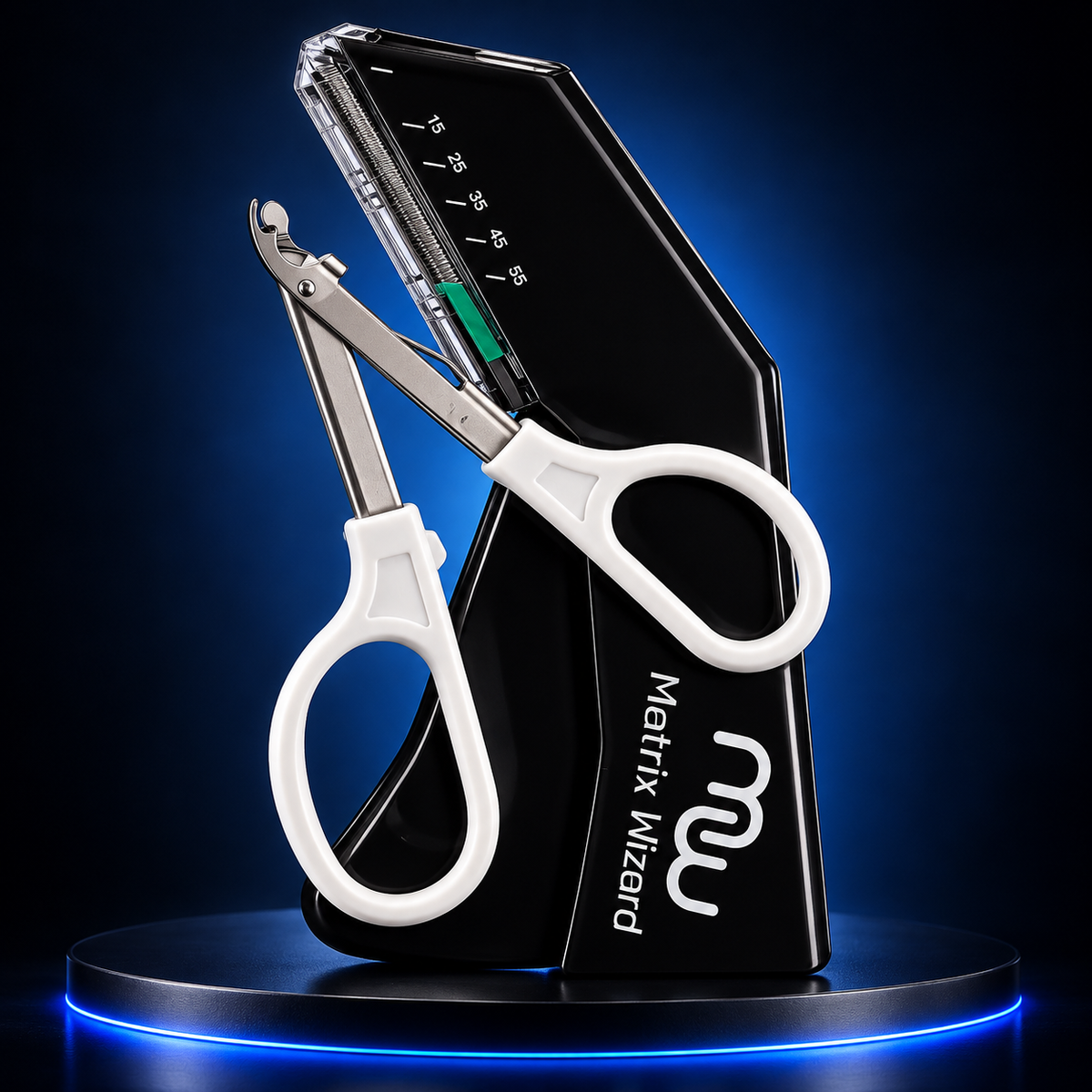 55 Preloaded Disposable Skin Stapler Wire Stapler Tool with Ergonomic Handle, Stainless Steel, Sterile, for Easy Staple Application (Stapler only)